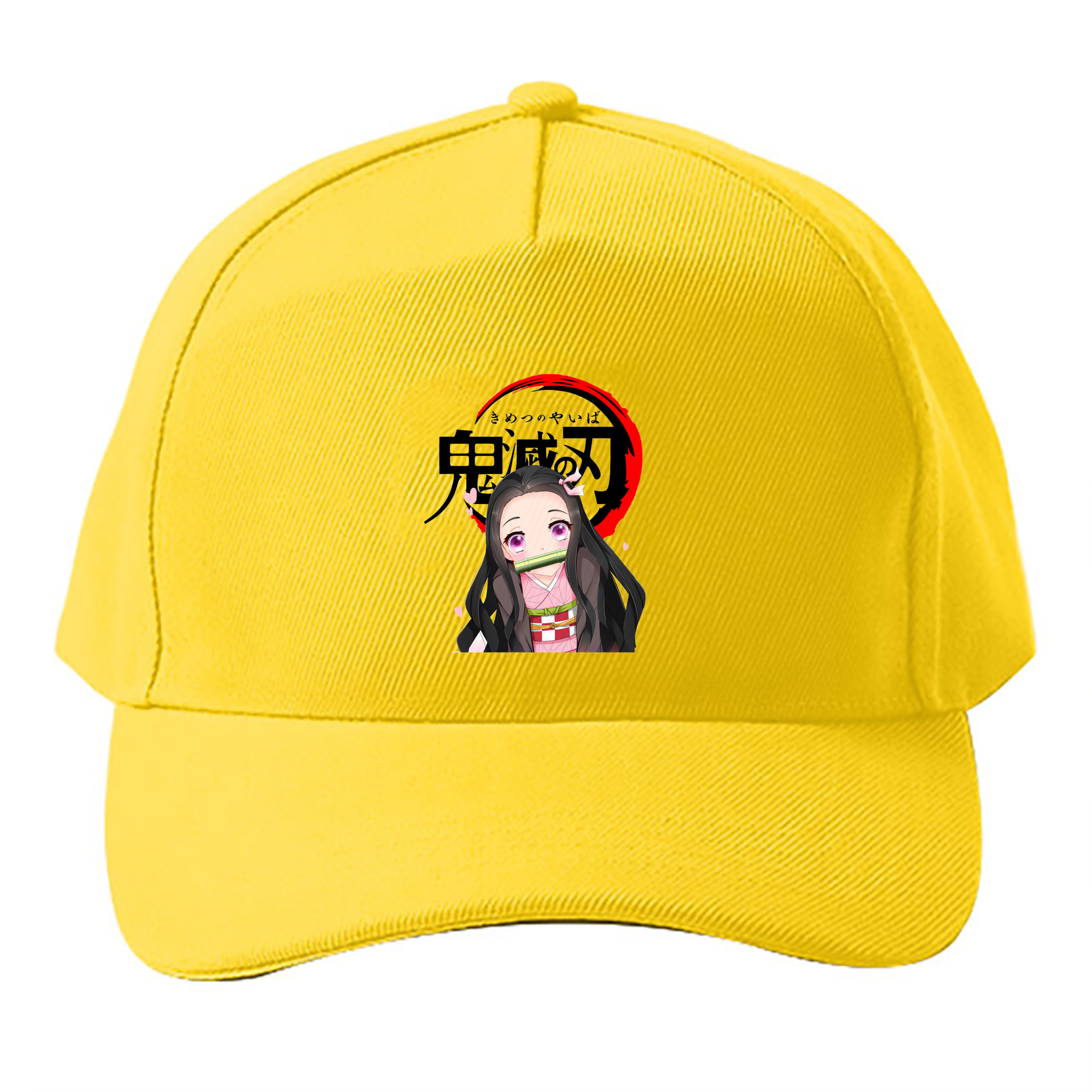 （画像用） 鬼滅の刃（きめつのやいば）竈門 禰󠄀豆子／かまど ねずこ Kamado Nezuko ベースボールキャップ 綿100％ 男女兼用 帽子 スポーツ